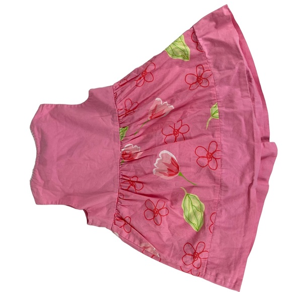 Blueberi Boulevard Spring Pink Floral Button-up Baby Dress 12 Months Girls Roses - Picture 6 of 11